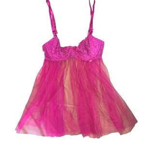 Victoria’s secret Pink size X Small Pink Babydoll Lingerie Top